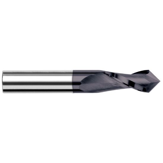Picture of Harvey Tool 12932-C3 Dia 1/2 LOC 1.00 OAL3.00Drill/Mill Carbide AlTiN Single End Drill Point